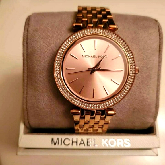 Darci Pavè Rose tone gold watch - Picture 1 of 1